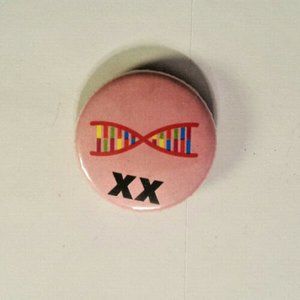 WRY BABY Parent Mommy "XX" Pinback Button CLEVER Humor Collectable L@@k